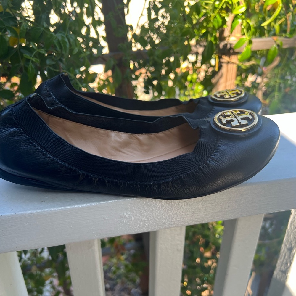 Tory Burch Black Ballet Flats - Picture 15 of 17